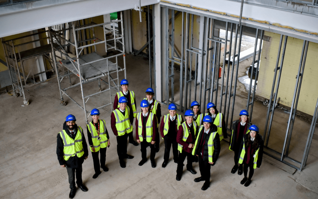 Students make history in steel signing for Hazel Grove Sixth Form
