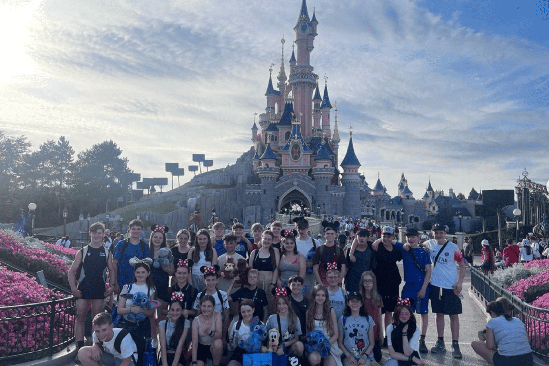 Hazel Grove High School students in Disneyland Paris