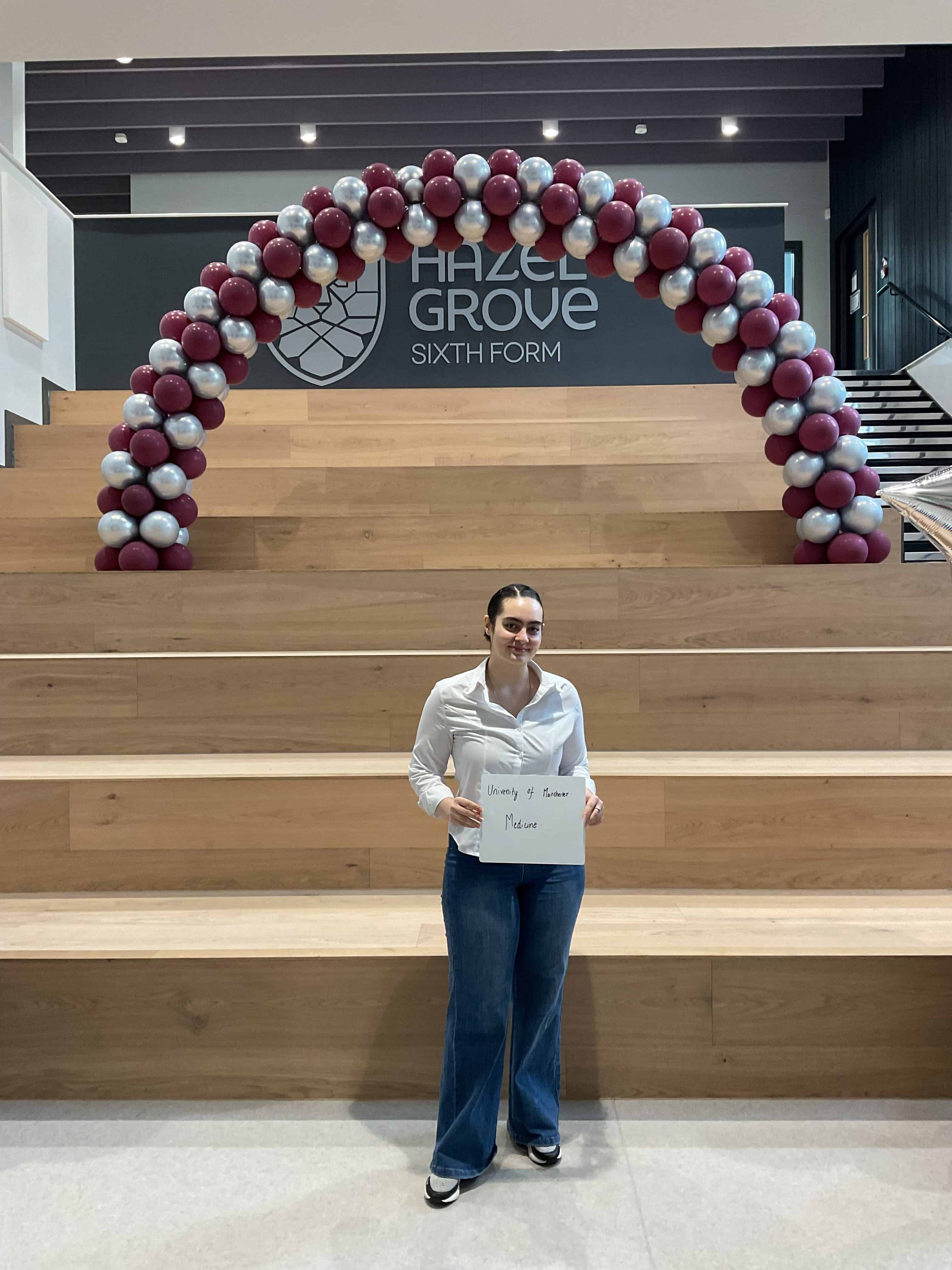 Nazgol will be heading to the University of Manchester to study Medicine 