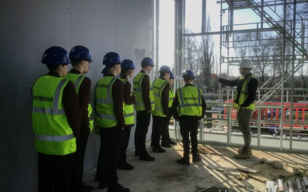 Brick by Brick: Students discover apprenticeships in Sixth Form site tour