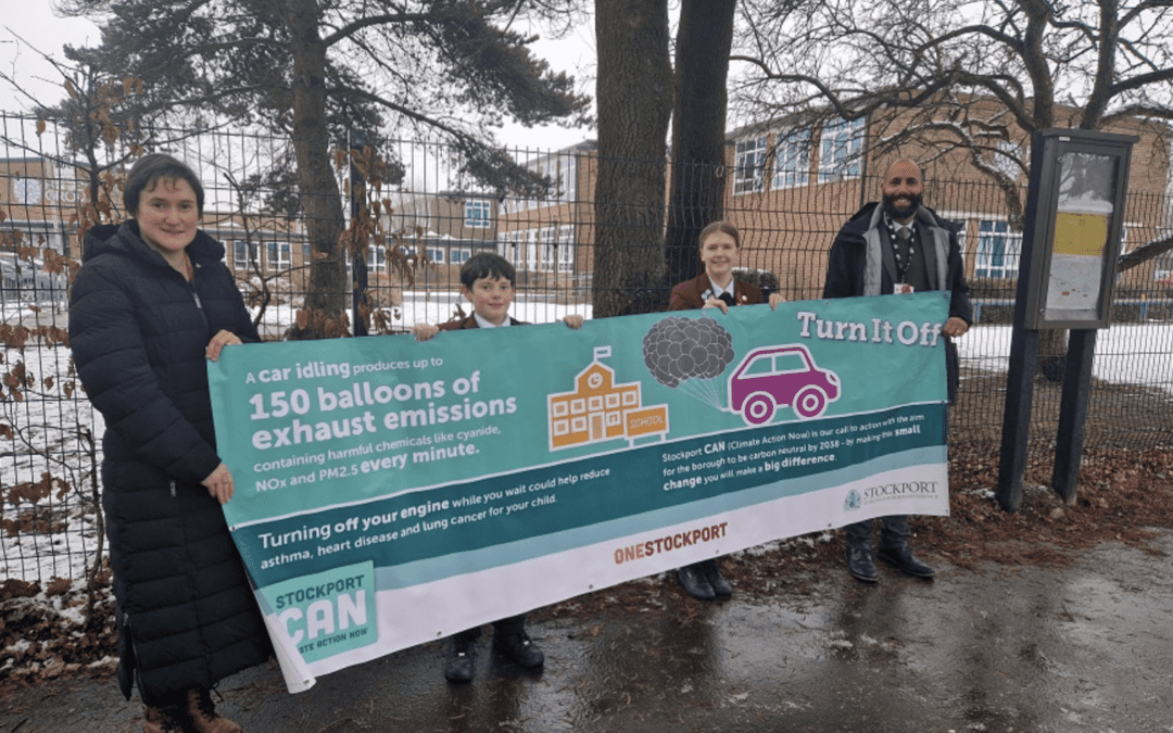 Students campaign for waiting parents to turn their car engines off